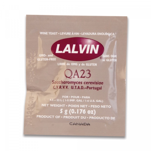 [BRO-0015222] Gedroogde gist QA23 LALVIN - 5 g