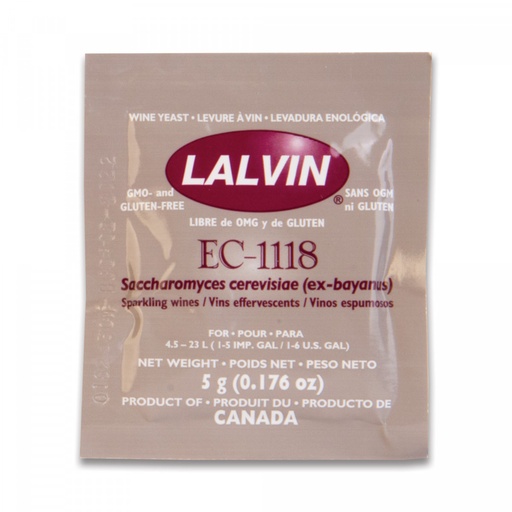 [BRO-0015206] Gedroogde gist EC1118 Prise de Mousse Lalvin - 5 g