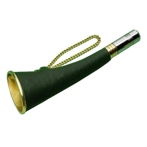 [FRI-33452-01] Signaal Hoorn koper/leder - 15 cm