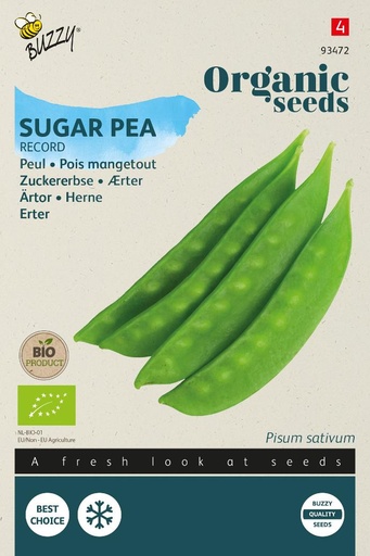 [02-093472] Bio pois mange-tout RECORD - ca 20 g
