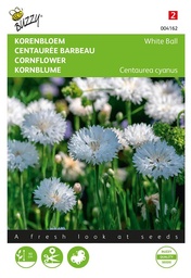 [02-004162] Centaurea cyanus WHITE BALL - ca 1 g