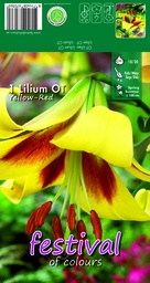 [09-202387] Lelies YELLOW-RED OT - 2 st