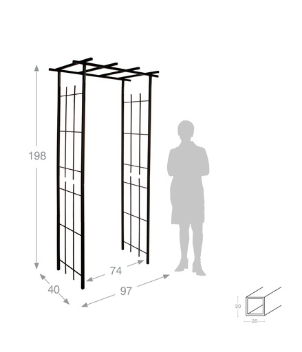 [12-003046] Rozenboog PERGOLA