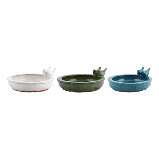[ESS-FB421] Keramiek vogelbad rond - 27 x 8 cm
