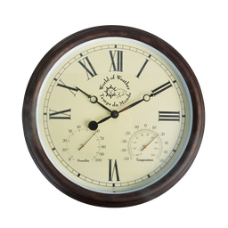 [ESS-TF009] Horloge d'extérieur en plastique à chiffres romains - ca 35 cm