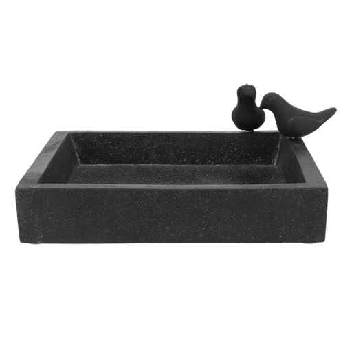 [ESS-FB491] VOGELBAD TERRAZZO VIERKANT ca. 32x32 cm