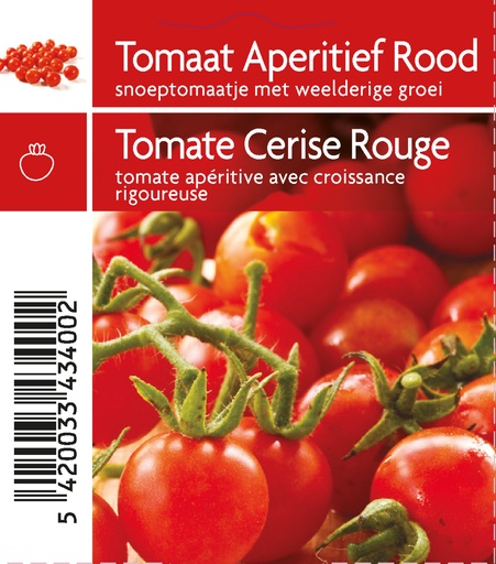 [MR-3400] Aperitieftomaat rood Supersweet F1 - 1 plantje