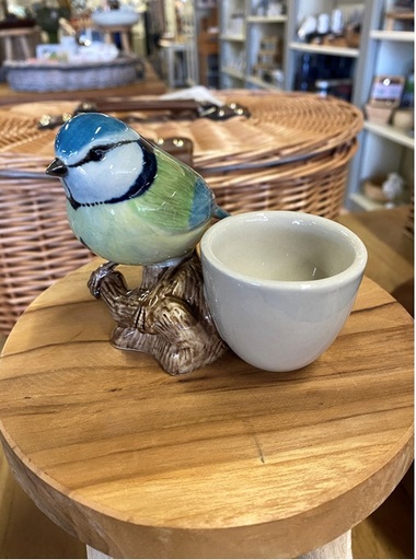 [QUAIL1480] EGG CUP BLUE TIT