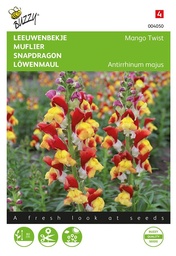[02-004050] LEEUWENBEKJE - Mango Twist - Antirrhinum majus - ca. 0.05 gr