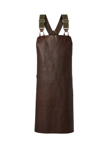 [11401187001] CHEVALIER - ELK BUTCHER APRON leather brown - onze size