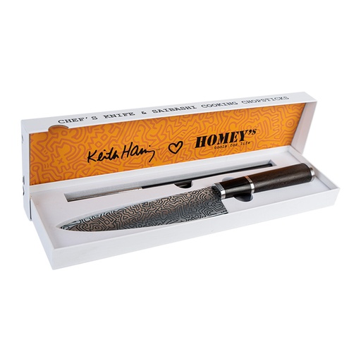 [HOM-35HK200-21cm] Koksmes met Chopsticks, Homey's, Keith Haring