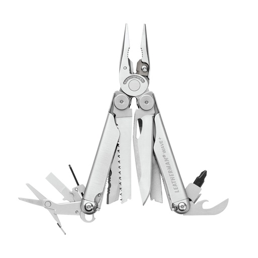 [56L832524-100] Multitool, Leatherman, Wave+, Silver, nylon etui, doos