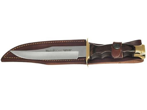 [6366-16cm] Jachtmes, Muela, Bowie, rvs/exotisch hout/leer