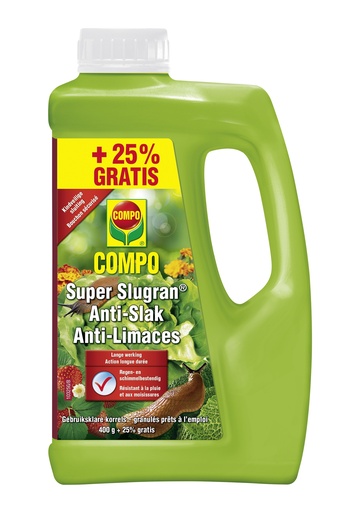 [15-008670] COMPO Slakkenkorrel Super Slugran® (400 gr + 25% gratis)