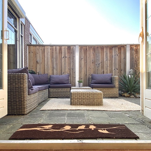 [RB149] Deurmat kokos vogels op tak