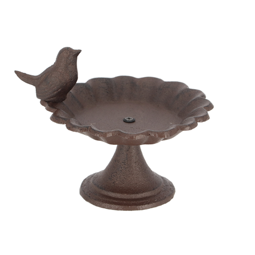[ESS-FB164] VOGELBAD OP VOET Gietijzer ca. 15x10 cm