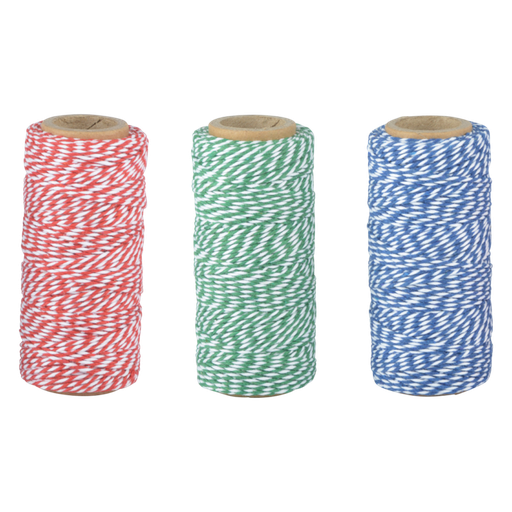 [ESS-GT137] Bindtouw rood/blauw of groen - ca. 55m