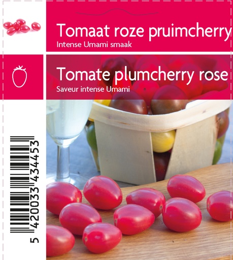 [MR-3445] Tomaat roze pruimcherry Umamini F1 - 1 plantje