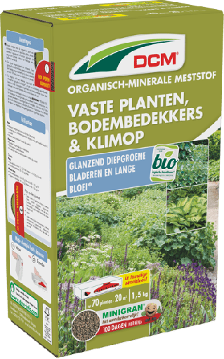[11-007164] DCM - Meststof Vaste planten/bodembedekkers/klimop 1.5 kg
