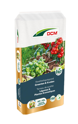 [DCM-1007560] DCM - Potgrond Groenten en kruiden 60+10